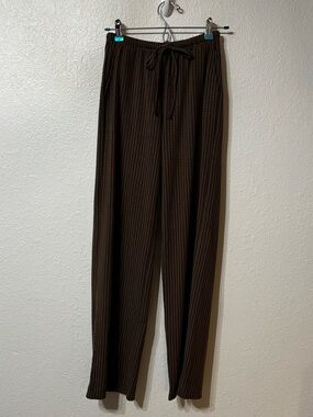 Chrome Riot Drawstring Wide Leg Buffalo Check Pants Small